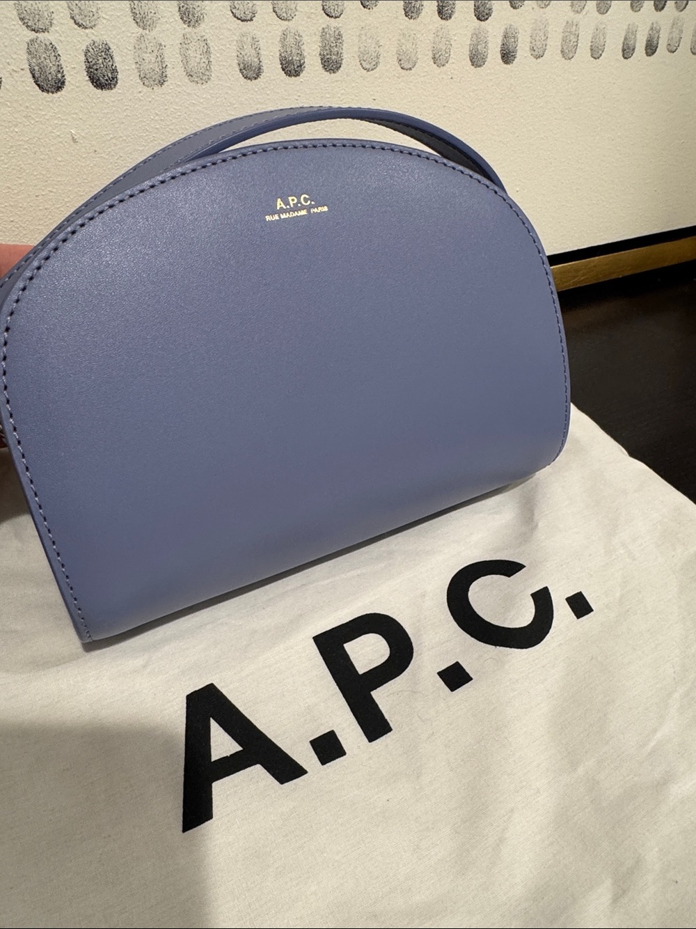 NEW A.P.C. Demi Lune Crossbody Bag - Picture 4 of 10